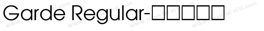 Garde Regular字体转换